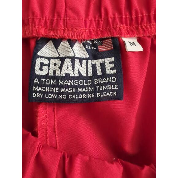 VTG 80's GRANITE RED Windbreaker Track Pants Women's Size M - Picture 2 of 5
